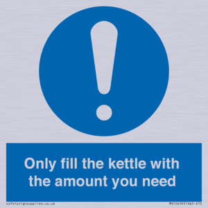 Only fill the kettle with the amount you need